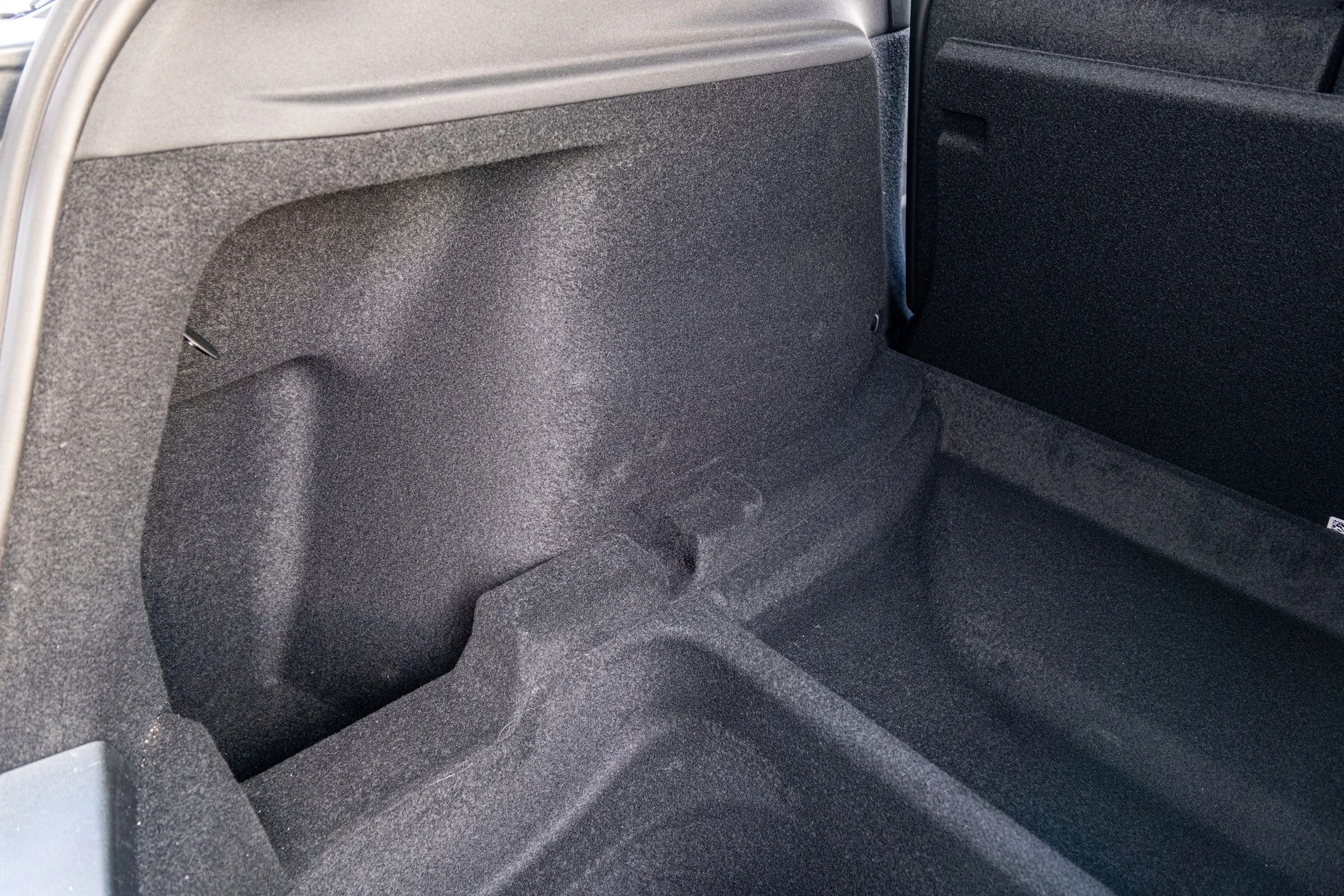 Clean premium vehicle interior cargo area